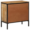Szafka, 70x35x70 cm, lite surowe drewno mango