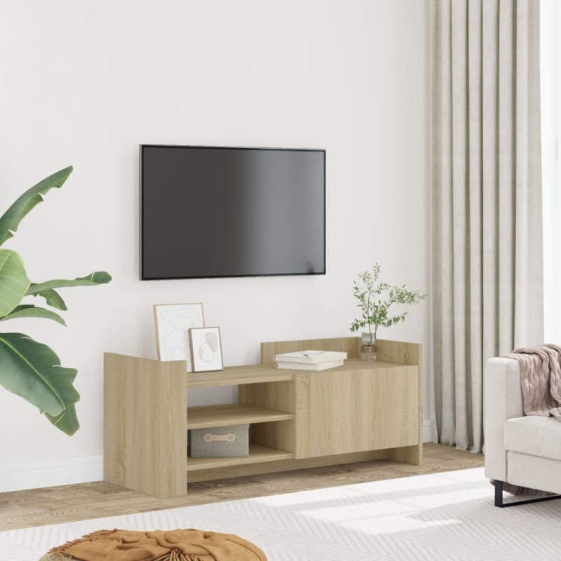 Szafka pod telewizor, dąb sonoma, 100x35x40 cm