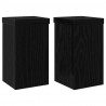 Stojak na rośliny 2 pcs Czarny Dąb 10 x 10 x 18 cm