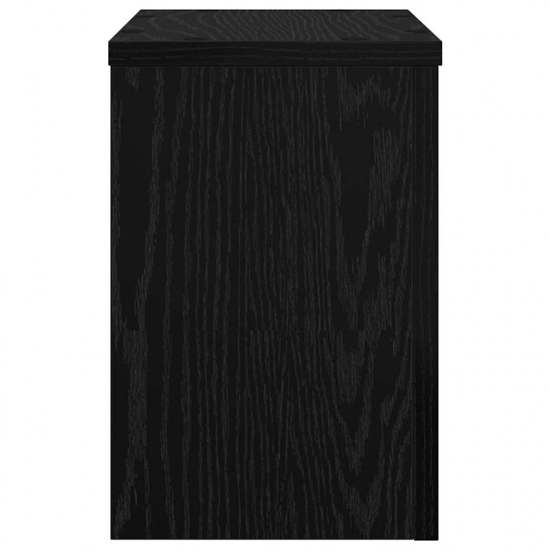 Stojak na rośliny 2 pcs Czarny Dąb 20 x 20 x 30 cm