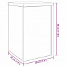 Stojak na rośliny 2 pcs Czarny Dąb 20 x 20 x 30 cm