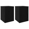 Stojak na rośliny 2 pcs Czarny Dąb 25 x 25 x 35 cm