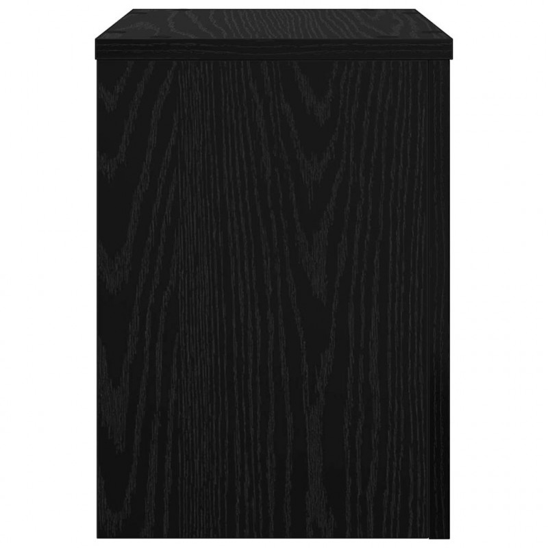 Stojak na rośliny 2 pcs Czarny Dąb 25 x 25 x 35 cm