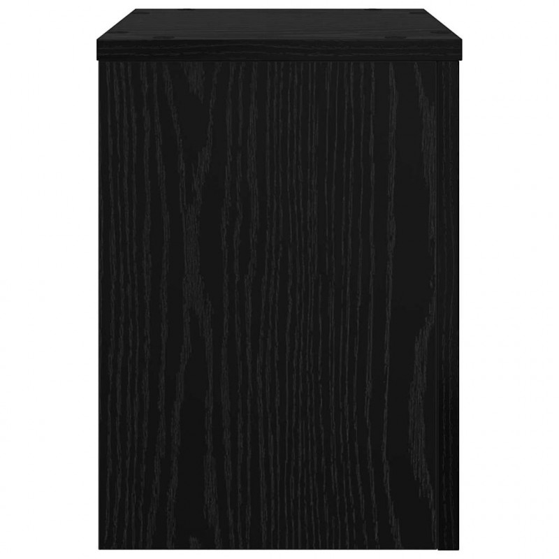 Stojak na rośliny 2 pcs Czarny Dąb 25 x 25 x 35 cm