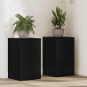 Stojak na rośliny 2 pcs Czarny Dąb 30 x 30 x 50 cm