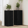 Stojak na rośliny 2 pcs Czarny Dąb 30 x 30 x 70 cm