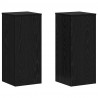 Stojak na rośliny 2 pcs Czarny Dąb 30 x 30 x 70 cm
