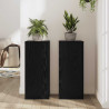 Stojak na rośliny 2 pcs Czarny Dąb 30 x 30 x 70 cm