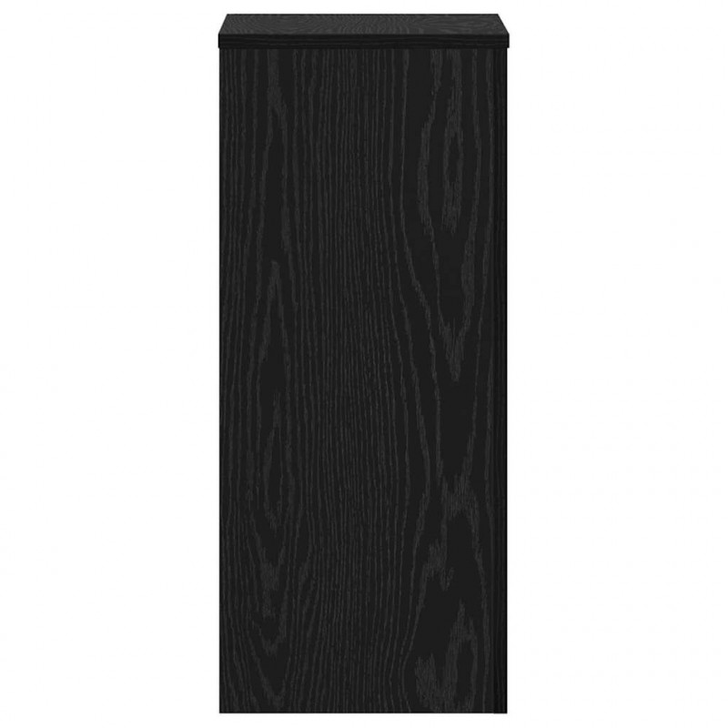 Stojak na rośliny 2 pcs Czarny Dąb 30 x 30 x 70 cm