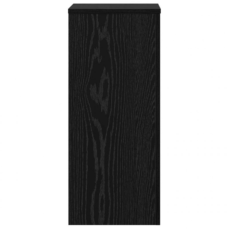 Stojak na rośliny 2 pcs Czarny Dąb 30 x 30 x 70 cm