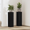 Stojak na rośliny 2 pcs Czarny Dąb 17 x 17 x 60 cm
