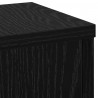 Stojak na rośliny 2 pcs Czarny Dąb 17 x 17 x 60 cm