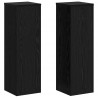 Stojak na rośliny 2 pcs Czarny Dąb 25 x 25 x 80 cm