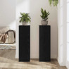 Stojak na rośliny 2 pcs Czarny Dąb 25 x 25 x 80 cm