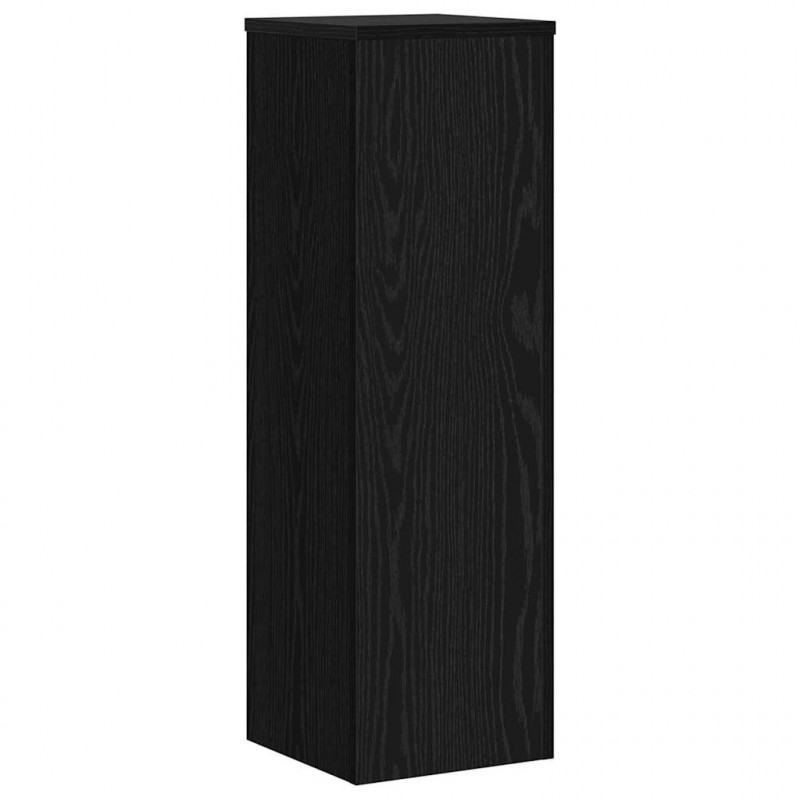 Stojak na rośliny 2 pcs Czarny Dąb 25 x 25 x 80 cm