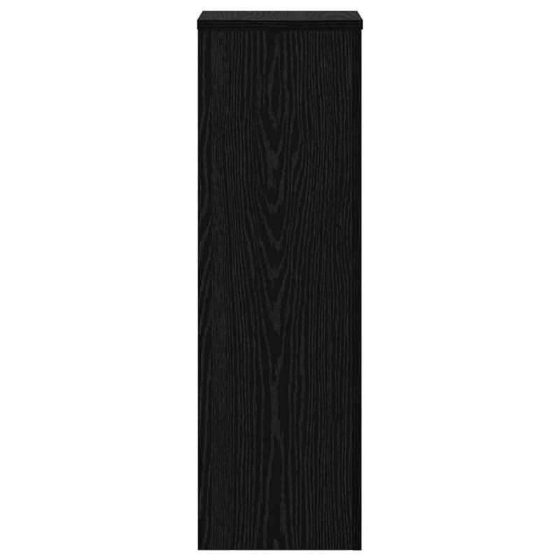 Stojak na rośliny 2 pcs Czarny Dąb 25 x 25 x 80 cm