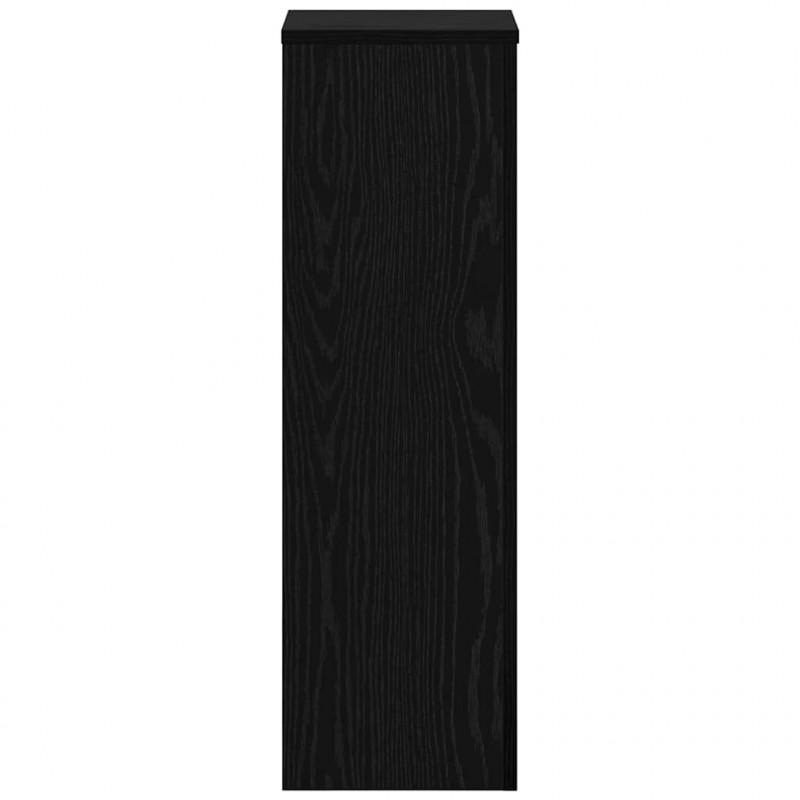 Stojak na rośliny 2 pcs Czarny Dąb 25 x 25 x 80 cm