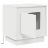 Szafka Nocna Biały 44 x 34,5 x 45 cm Materiał drewnopochodny