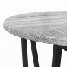 Zestaw stolików bocznych 2 pcs Szary Sonoma i czarny