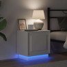 Szafka Nocna Ze LED Lights 2 pcs Biały 44 x 34,5 x 45 cm