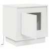 Szafka Nocna Ze LED Lights 2 pcs Biały 44 x 34,5 x 45 cm