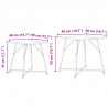 Zestaw stolików bocznych 2 pcs Czarny Dąb