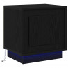 Szafka Nocna Ze LED Lights 2 pcs Czarny 44 x 34,5 x 45 cm