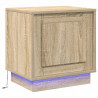 Szafka Nocna Ze LED Lights Dąb Sonoma 44 x 34,5 x 45 cm
