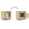 Szafka Nocna Ze LED Lights 2 pcs Dąb Sonoma 44 x 34,5 x 45 cm