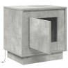 Szafka Nocna Ze LED Lights Betonowy szary 44 x 34,5 x 45 cm
