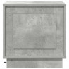 Szafka Nocna Ze LED Lights Betonowy szary 44 x 34,5 x 45 cm