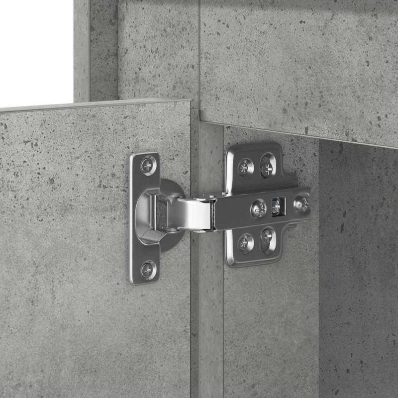 Szafka Nocna Ze LED Lights Betonowy szary 44 x 34,5 x 45 cm