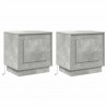 Szafka Nocna 2 pcs Betonowy szary 44 x 34,5 x 45 cm