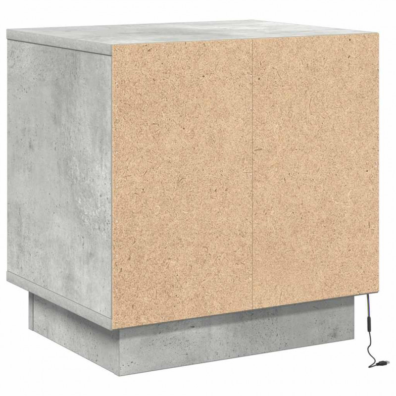 Szafka Nocna 2 pcs Betonowy szary 44 x 34,5 x 45 cm