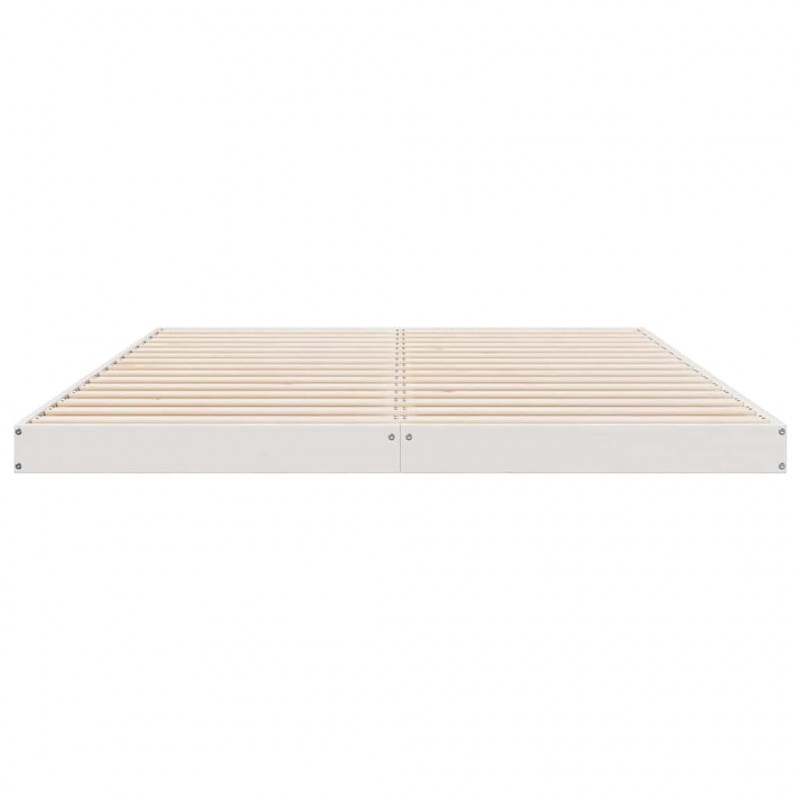 Stelaż łóżkowy Biały 213.5 x 104 x 9 cm Lite drewno sosnowe