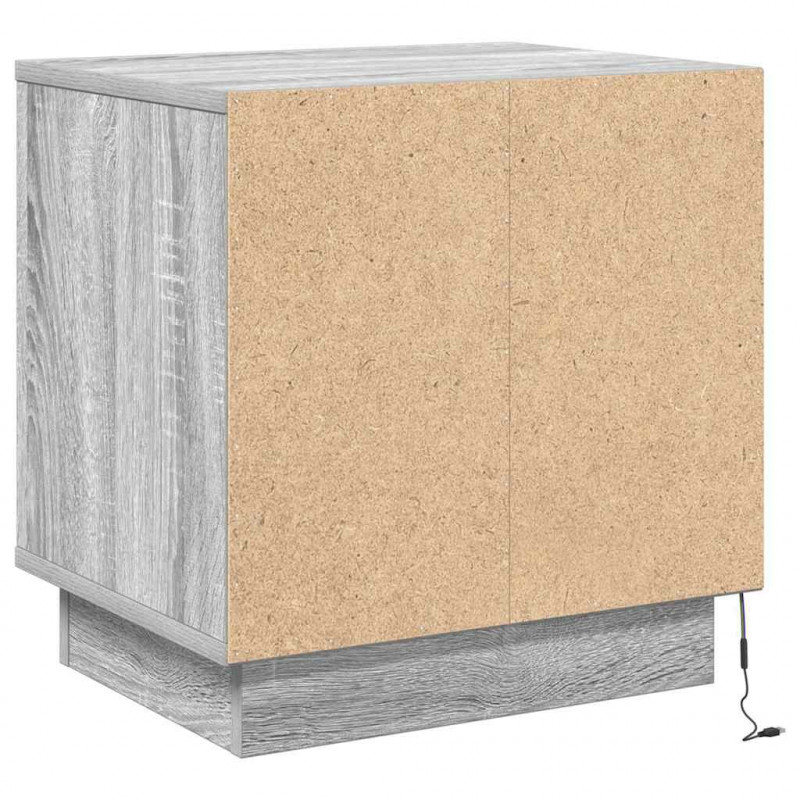 Szafka Nocna Szary 44 x 34,5 x 45 cm Materiał drewnopochodny