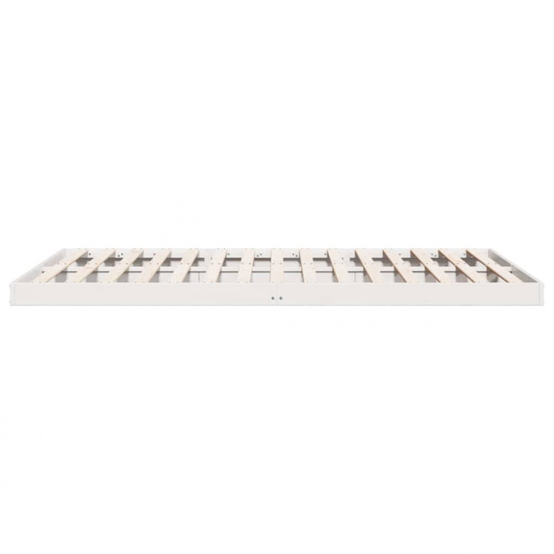 Stelaż łóżkowy Biały 213.5 x 104 x 9 cm Lite drewno sosnowe