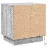 Szafka Nocna Ze LED Lights 2 pcs Szary 44 x 34,5 x 45 cm