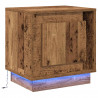 Szafka Nocna Ze LED Lights Stare drewno 44 x 34,5 x 45 cm