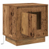 Szafka Nocna Ze LED Lights Stare drewno 44 x 34,5 x 45 cm