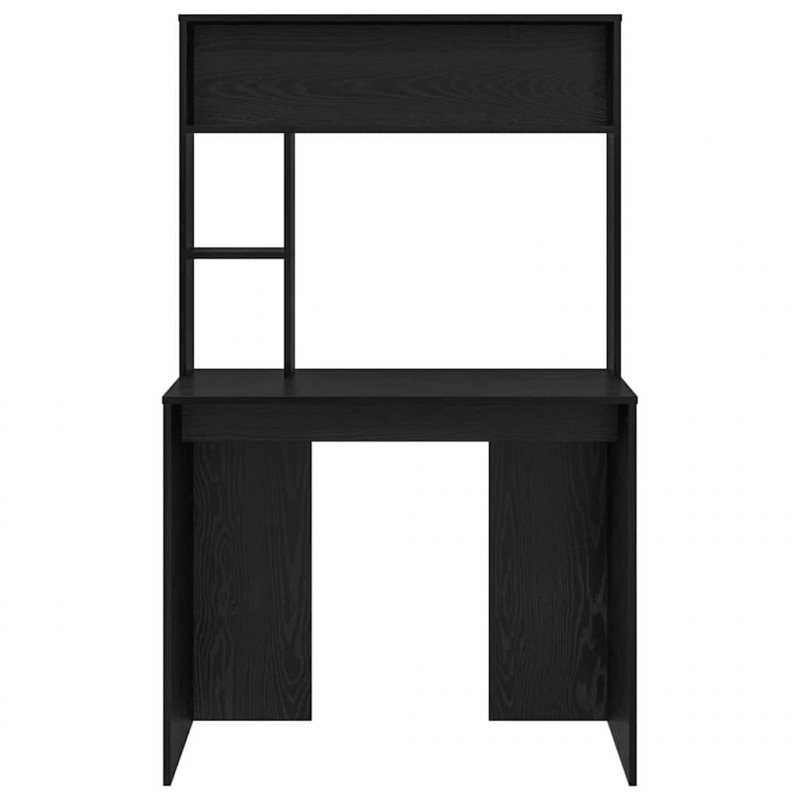 Biurko Czarny Dąb 91 x 50 x 149 cm Materiał drewnopochodny