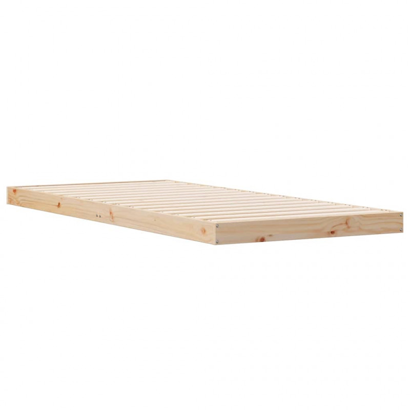 Stelaż łóżkowy Naturalny 213.5 x 104 x 9 cm Lite drewno sosnowe