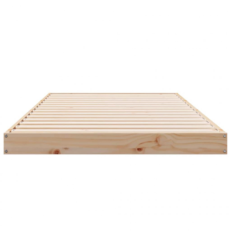 Stelaż łóżkowy Naturalny 213.5 x 104 x 9 cm Lite drewno sosnowe