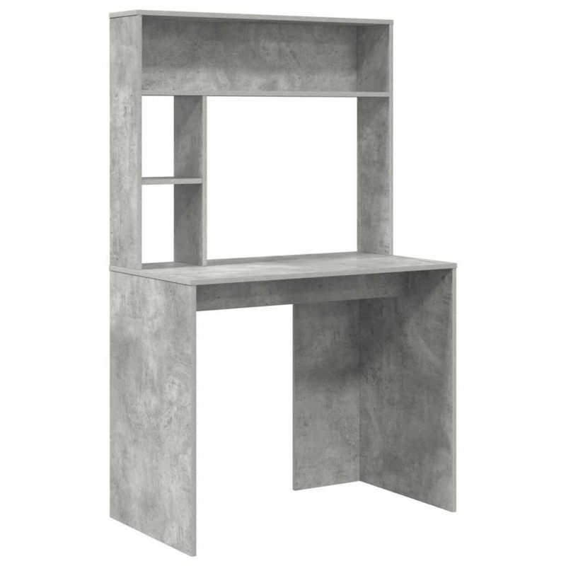Biurko Betonowy szary 91 x 50 x 149 cm Materiał drewnopochodny