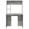 Biurko Betonowy szary 91 x 50 x 149 cm Materiał drewnopochodny