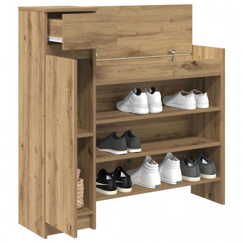 Szafka na buty z szufladą Dąb rzemieślniczy 100,5 x 28 x 100 cm