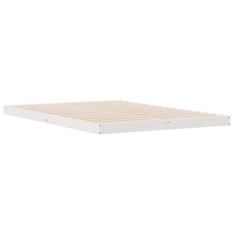 Stelaż łóżkowy Biały 213.5 x 104 x 9 cm Lite drewno sosnowe