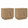 Szafka Nocna 2 pcs Dąb rzemieślniczy 44 x 34,5 x 45 cm