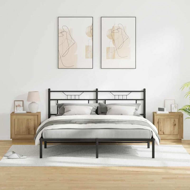 Szafka Nocna 2 pcs Dąb rzemieślniczy 44 x 34,5 x 45 cm