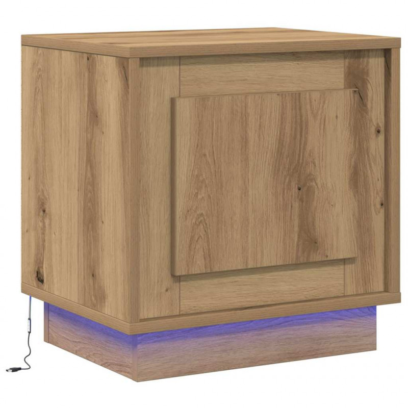 Szafka Nocna 2 pcs Dąb rzemieślniczy 44 x 34,5 x 45 cm